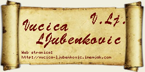 Vučica LJubenković vizit kartica